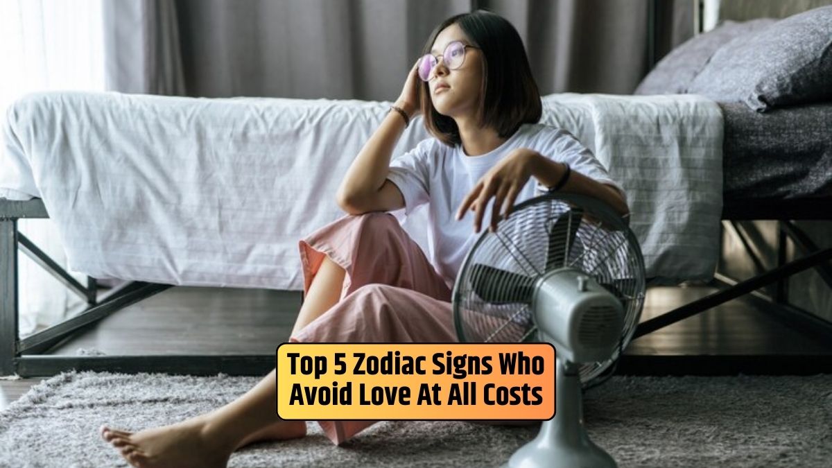 Love-avoidant zodiac signs, Independence in relationships, Nonconformist approach to love, Zodiac commitment styles, Personal growth over love,